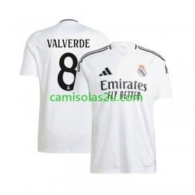 Camisolas de futebol Real Madrid Federico Valverde 8 Equipamento Principal 2024/25 Manga Curta